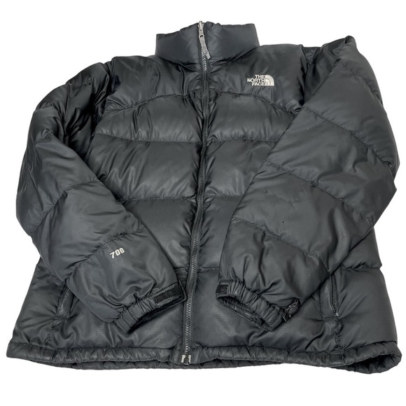 THE NORTH FACE Retro 1996 Black Nuptse 700 Down Puffer Jacket Coat Women's XL - Picture 10 of 16